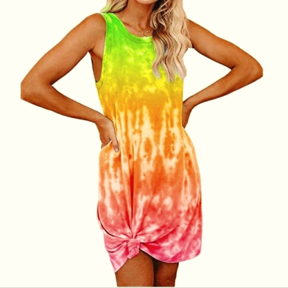 Dresses & Skirts - Sleeveless Tie Dye Dress